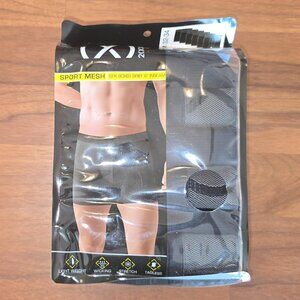 2Xist mens 2(X)IST Set of 6 Sport Mesh Boxer Briefs - Black - Medium